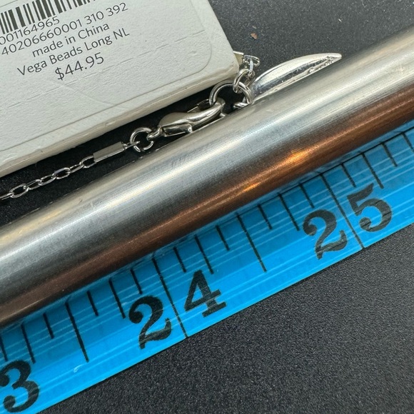 ColdWater Creek Stunning Very Long Silver Tone Bead Stations With Crystals - Picture 10 of 12